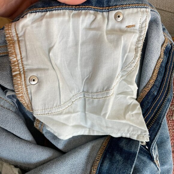 Joe Fresh + High Rise Straight Leg Medium Wash Jeans Denim Womens 16, 28' Inseam - Picture 10 of 16